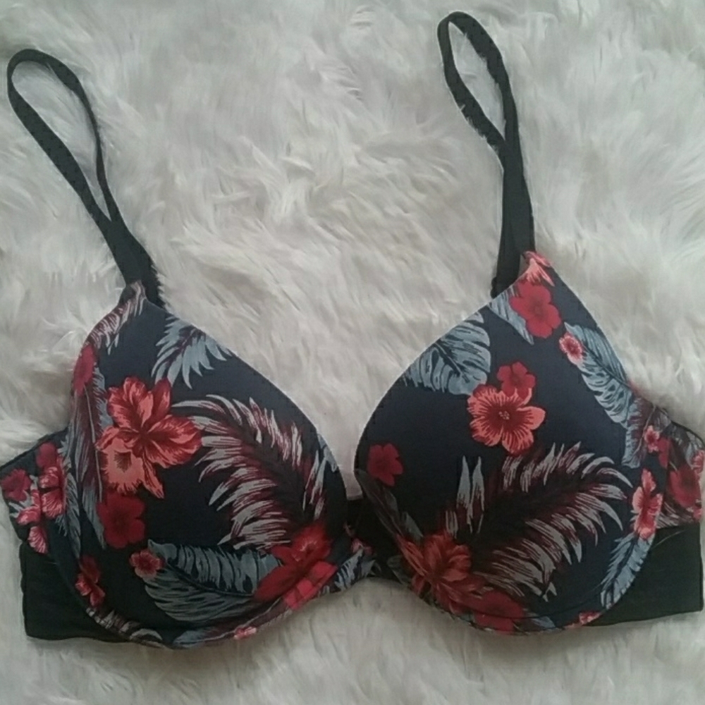 Victoria's Secret PINK Tropical Print Push-Up Bra